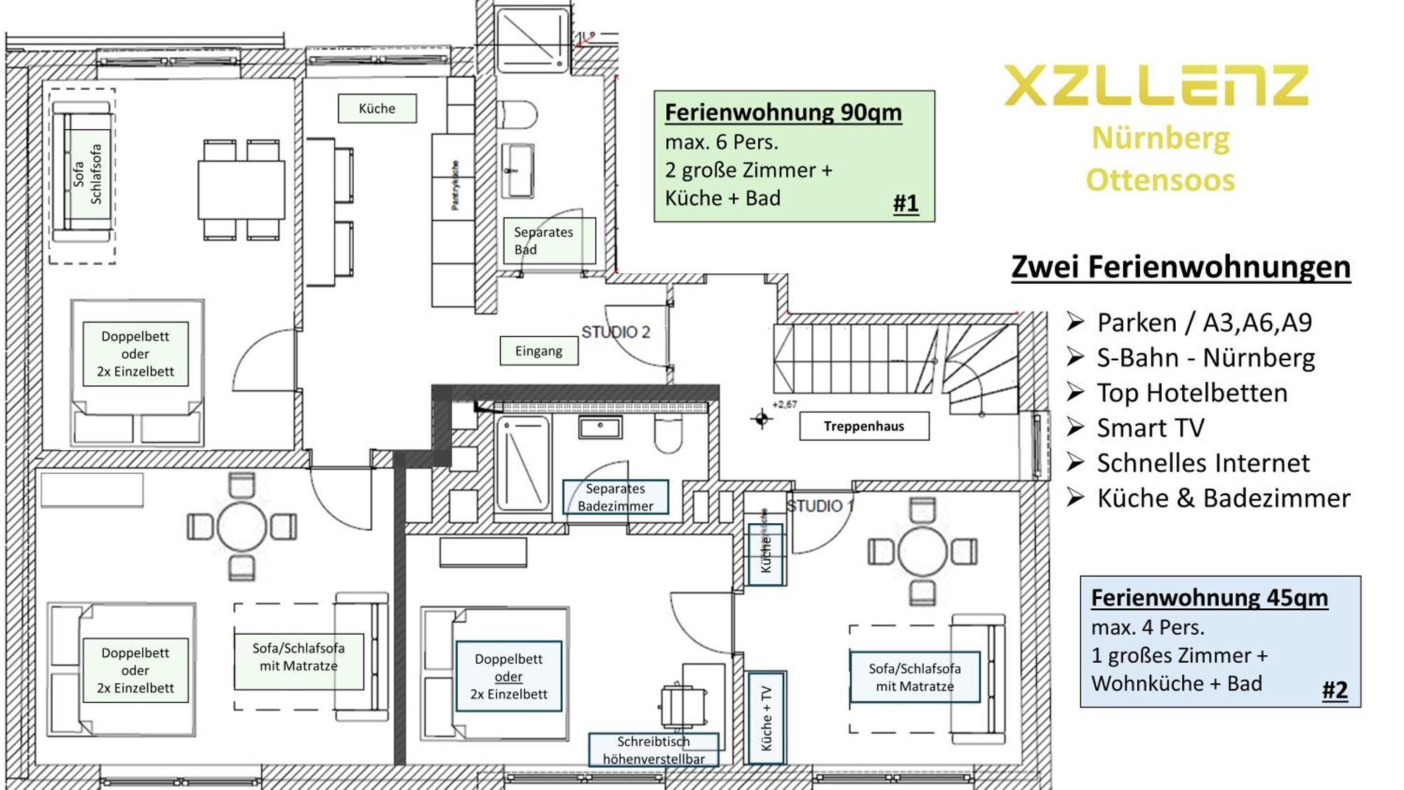 Xzllenz Kueche Bad S-Bahn Parken Smart-Tv Wellbeing Apartment Neunkirchen am Sand Екстериор снимка